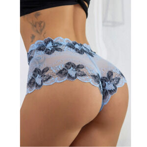 XL Boy Shorts Underwear Floral Lace Underwear Panties Lace Shorties EXTRA LARGE